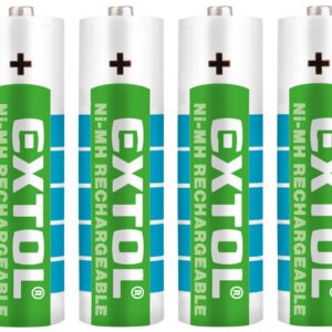 baterie nabíjecí, 4ks, AA (HR6), 1,2V, 2400mAh, NiMh