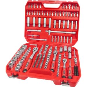 hlavice nástrčné, sada 172ks, 1/4", 3/8" a 1/2", CrV