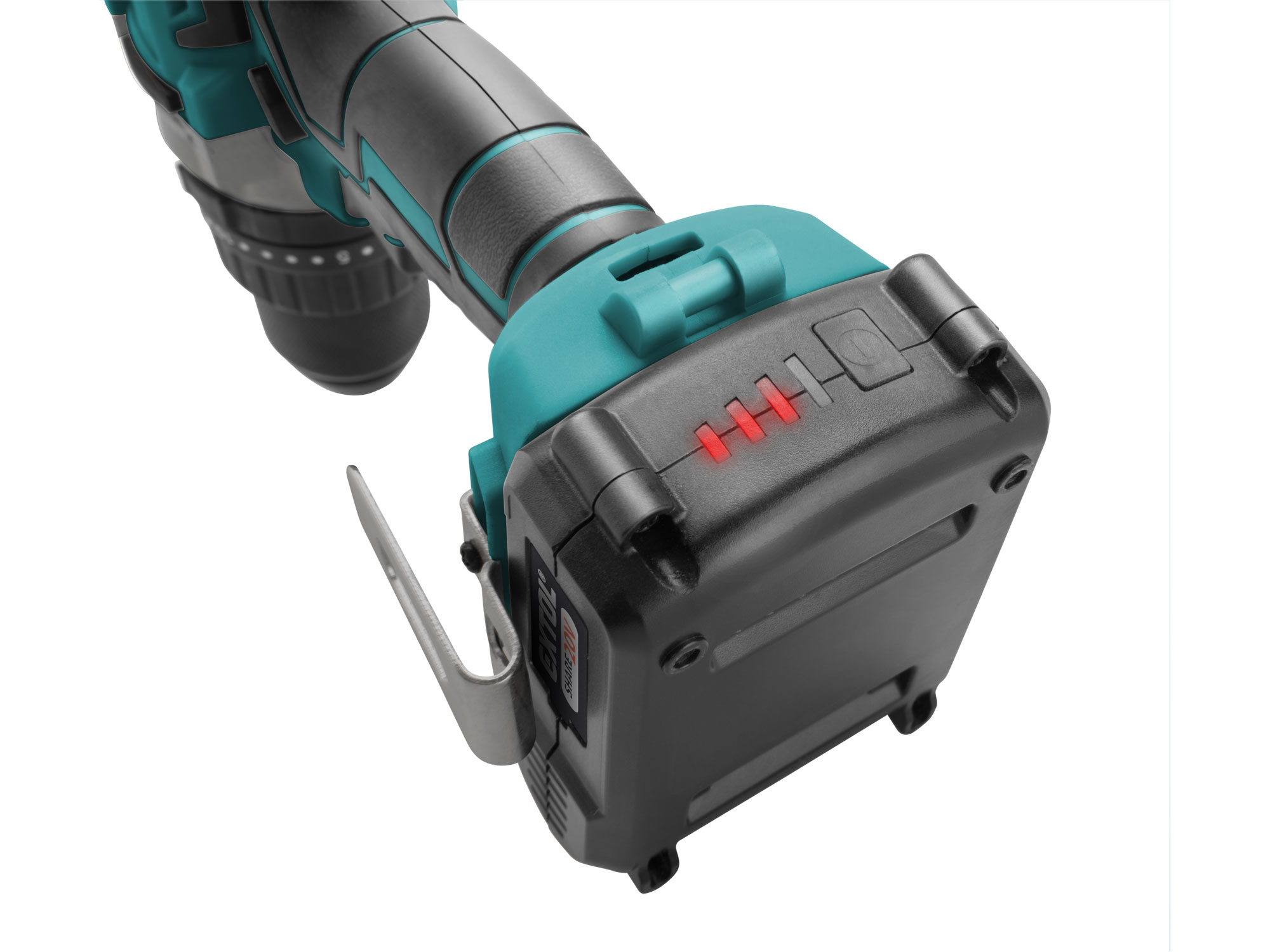 vrtací šroubovák aku s příklepem SHARE20V, BRUSHLESS, 20V Li-ion, 2Ah - Obrázek 8