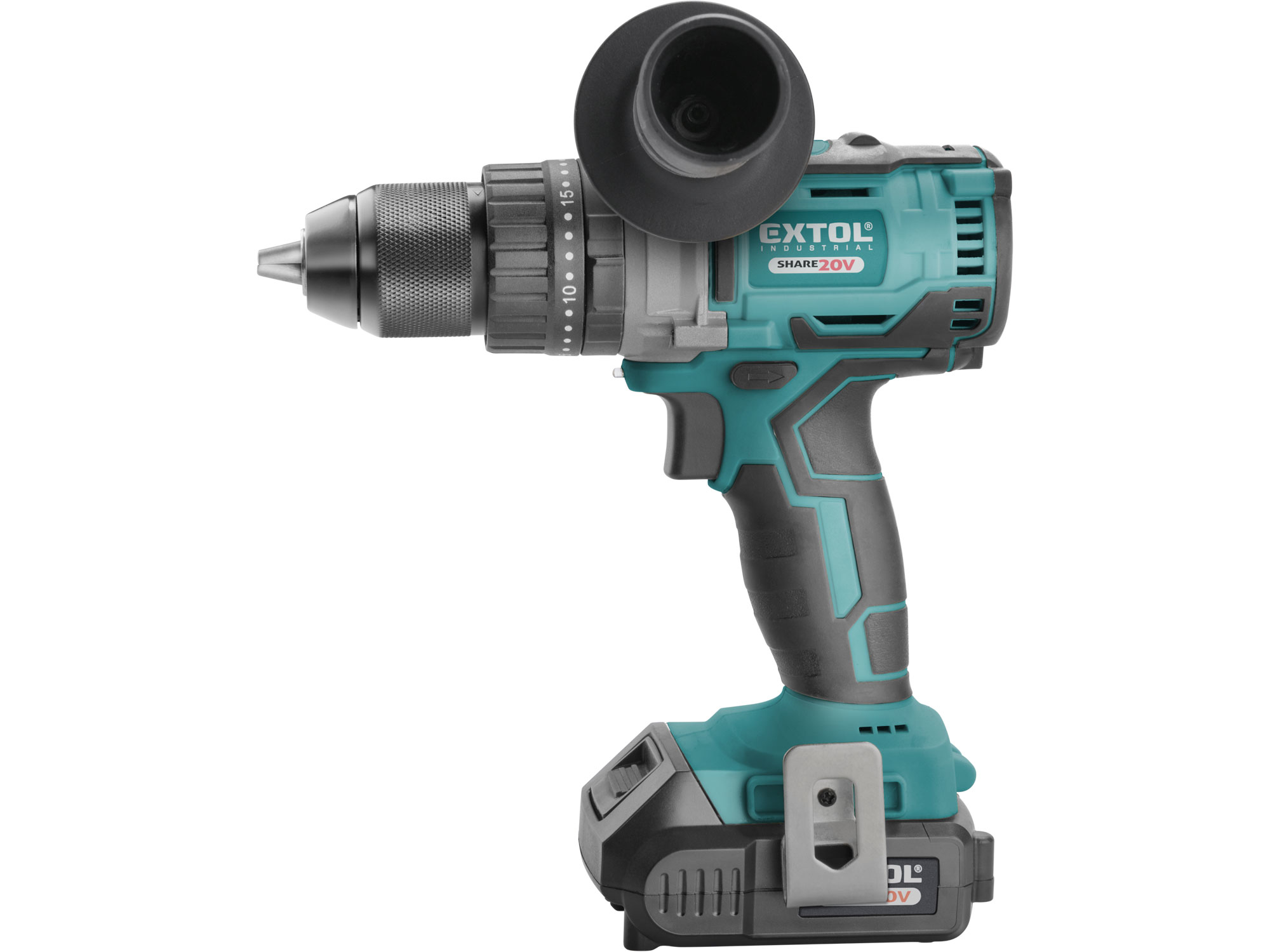 vrtací šroubovák aku s příklepem SHARE20V, BRUSHLESS, 20V Li-ion, 2Ah - Obrázek 12