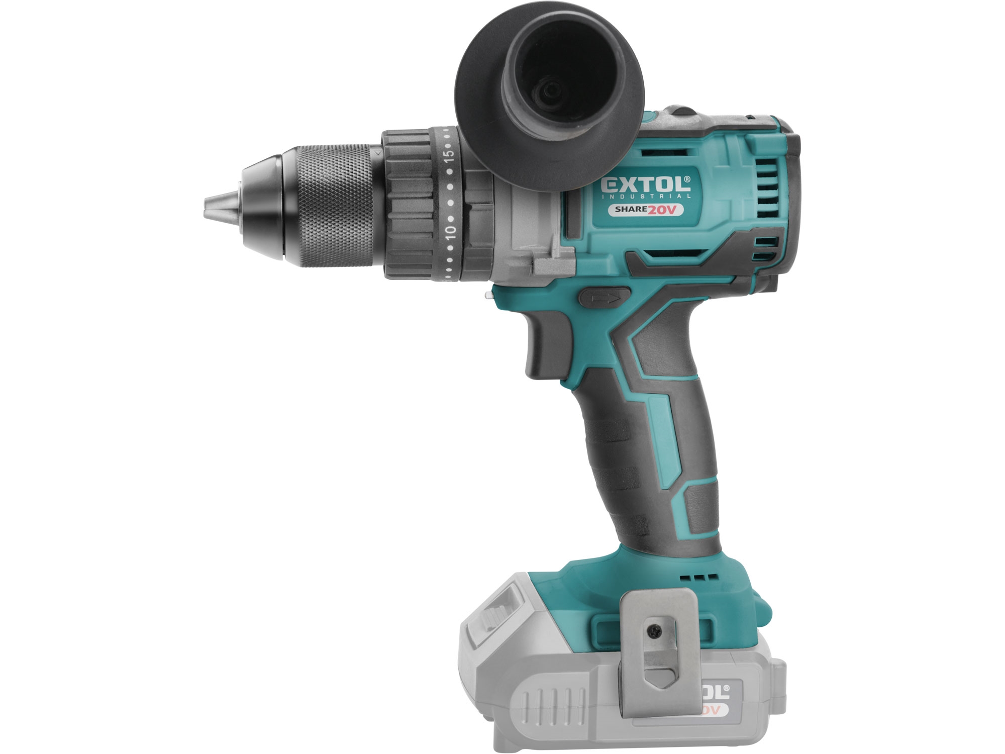 vrtací šroubovák aku s příklepem SHARE20V, BRUSHLESS, 20V Li-ion, bez baterie a nabíječky - Obrázek 10