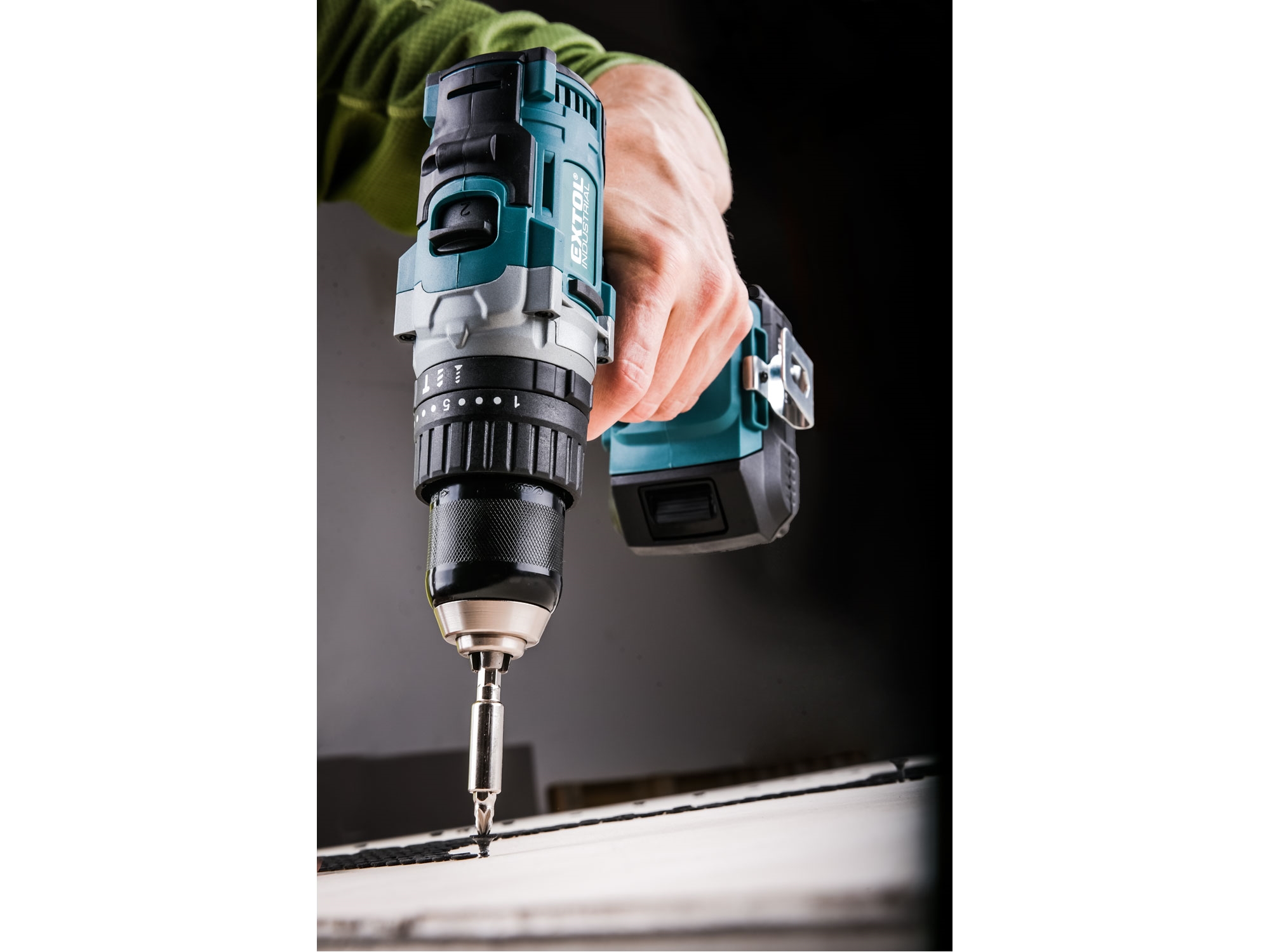 vrtací šroubovák aku s příklepem SHARE20V, BRUSHLESS, 20V Li-ion, bez baterie a nabíječky - Obrázek 11