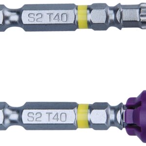 hroty sada 2ks TORX s magnetickým kloboučkem, T 40x50mm, S2