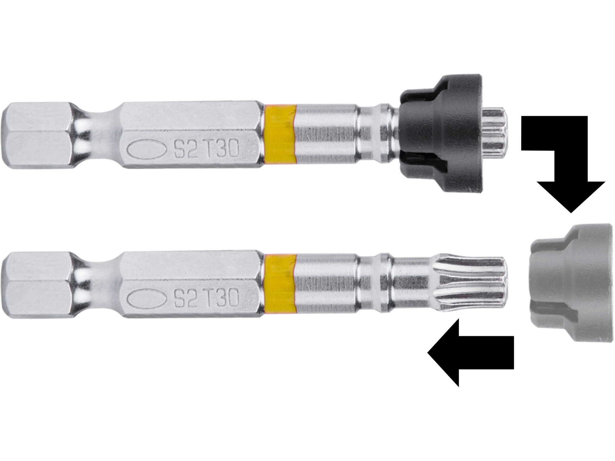 hroty sada 2ks TORX s magnetickým kloboučkem, T 30x50mm, S2 - Obrázek 2