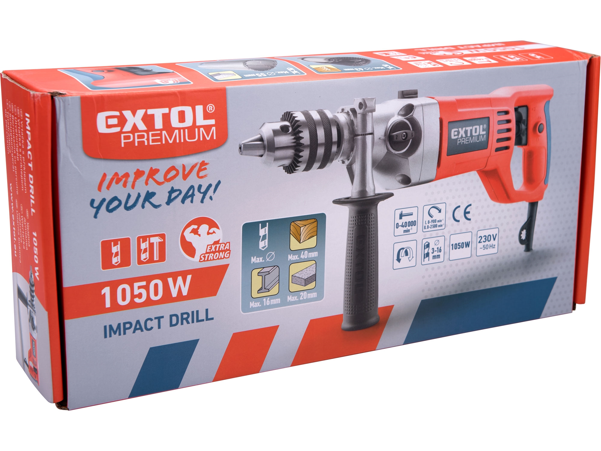 vrtačka s příklepem, 1050W - Obrázek 11