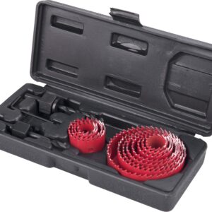 vrtáky vykružovací korunkové, 12 průměrů O 19-76mm