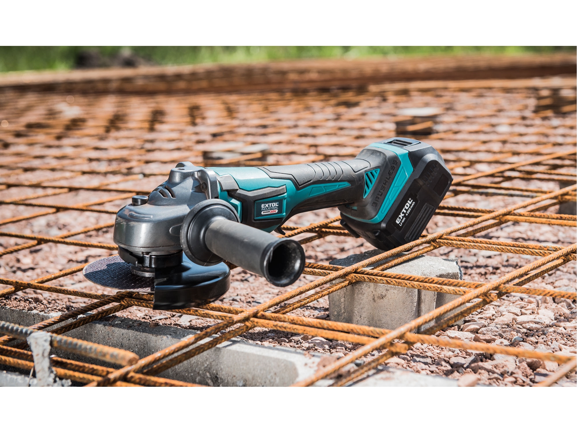 bruska úhlová aku SHARE20V, 125mm, BRUSHLESS, bez baterie a nabíječky - Obrázek 10