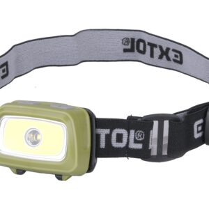 čelovka 250lm+250lm, 250lm Seoul LED, 250lm COB LED, červené/zelené světlo pro noční vidění