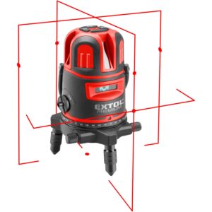 laser červený liniový, křížový samonivelační