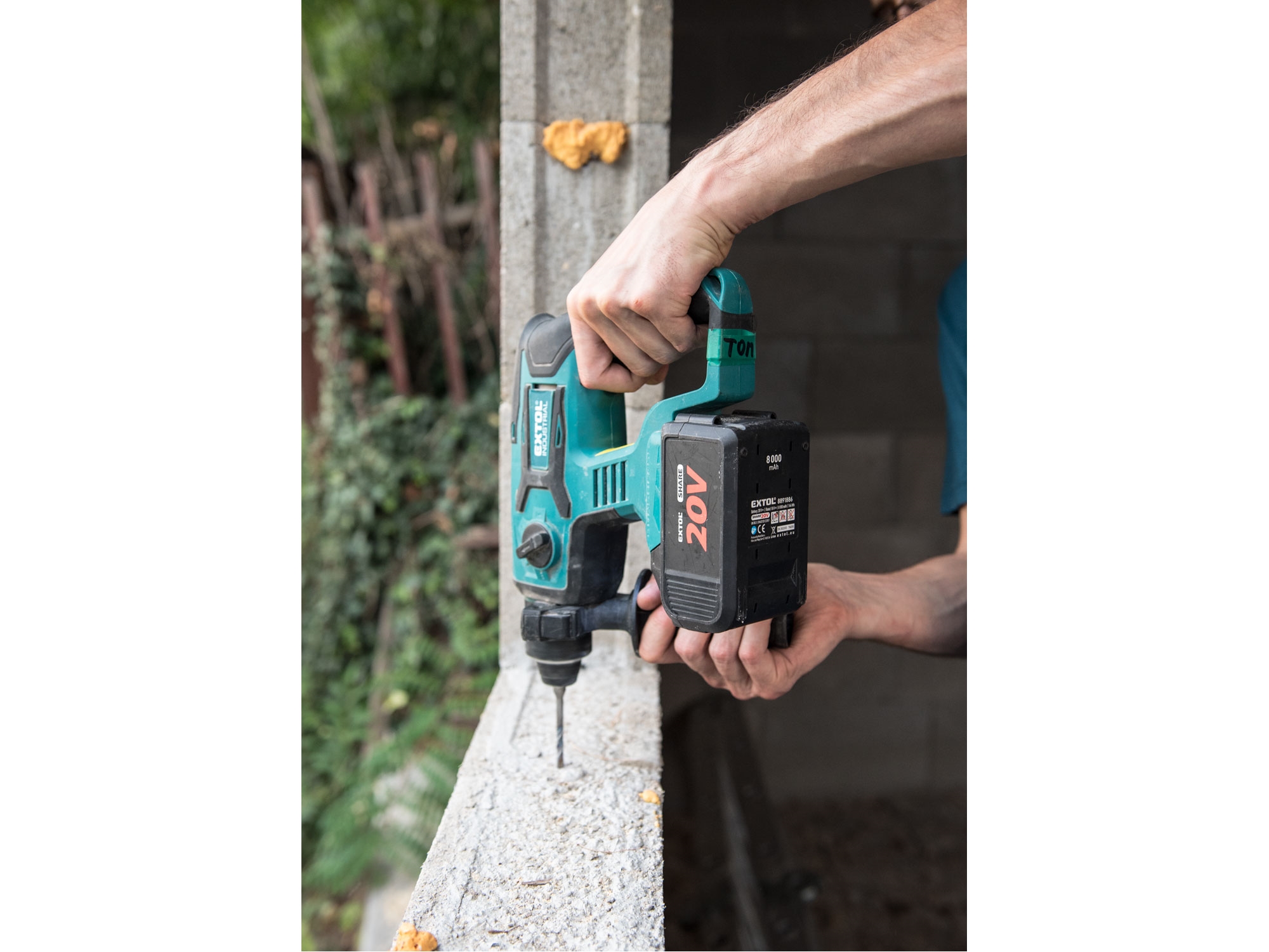kladivo vrtací aku SHARE20V, 1,7J, SDS plus, BRUSHLESS, 20V Li-ion, 2Ah - Obrázek 11