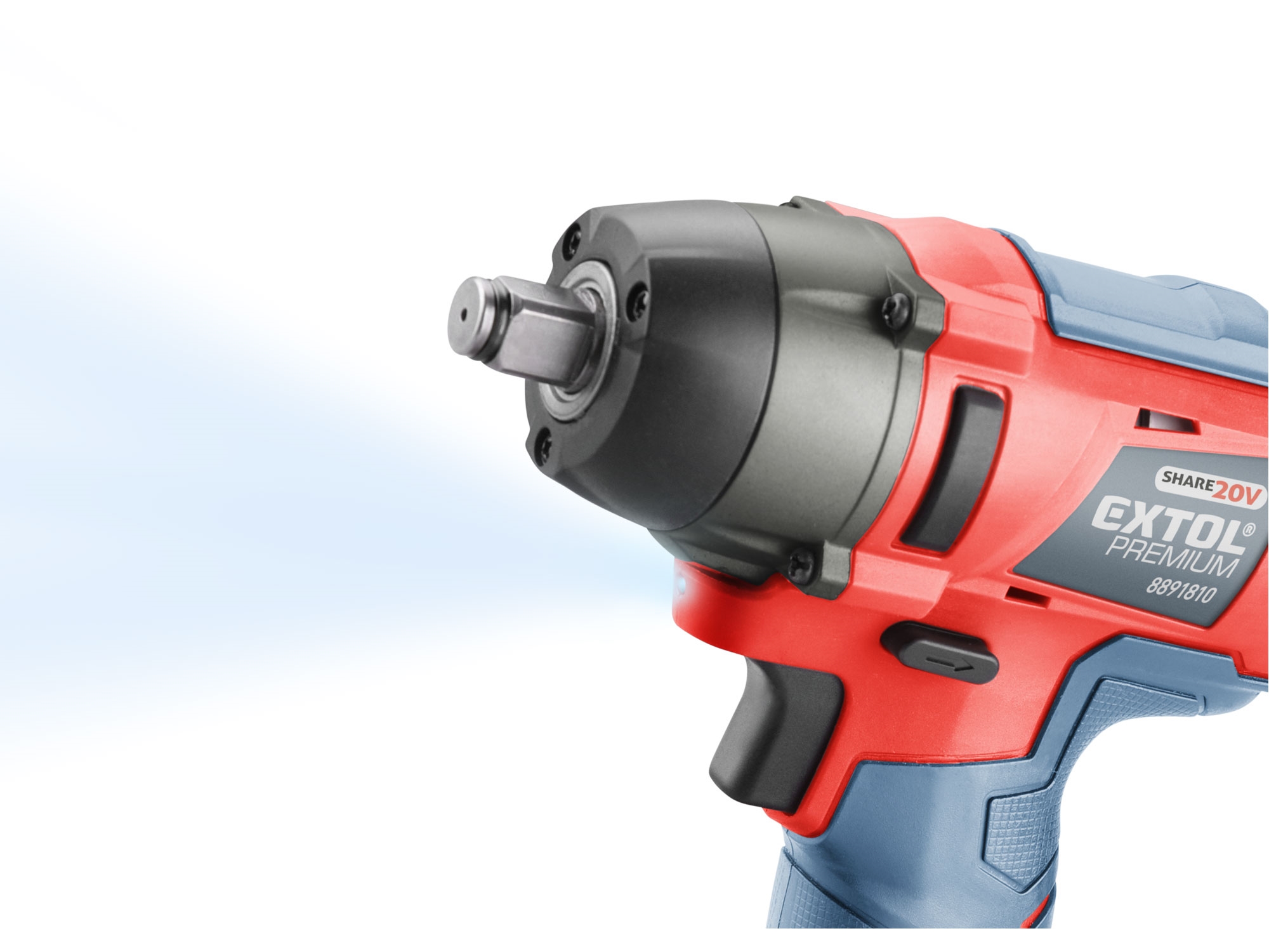 utahovák rázový 1/2" aku SHARE20V, 180Nm, 20V Li-ion, 2Ah - Obrázek 5