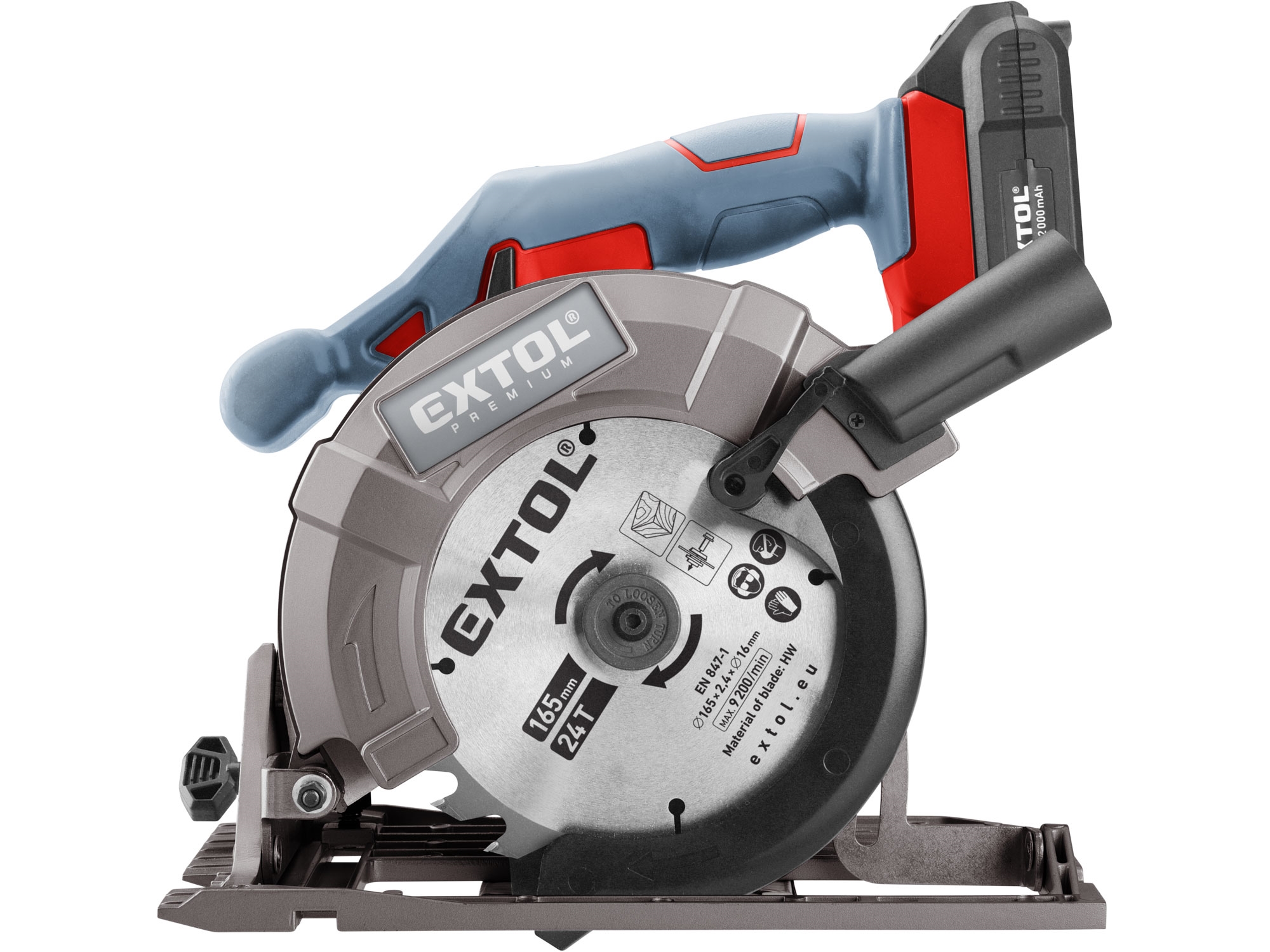 pila kotoučová aku SHARE20V, 165mm, 20V Li-ion, 2Ah - Obrázek 4