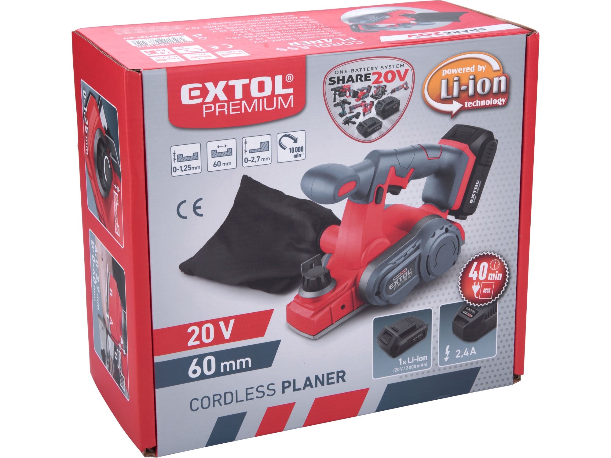 hoblík aku SHARE20V, 20V Li-ion, 2Ah - Obrázek 13