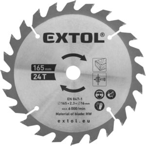 kotouč pilový s SK plátky, 165×2,3×16mm, 24T
