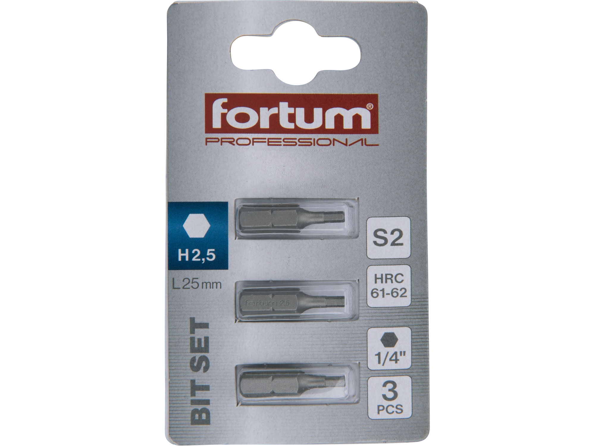 hrot imbus sada 3ks, H 2,5x25mm, S2 - Obrázek 2