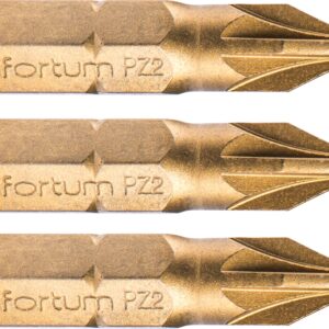 hrot křížový pozidriv, sada 3ks, PZ 2x25mm,titan. úprava, S2