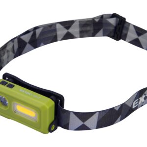 čelovka 140lm, USB nabíjení, LED+COB LED