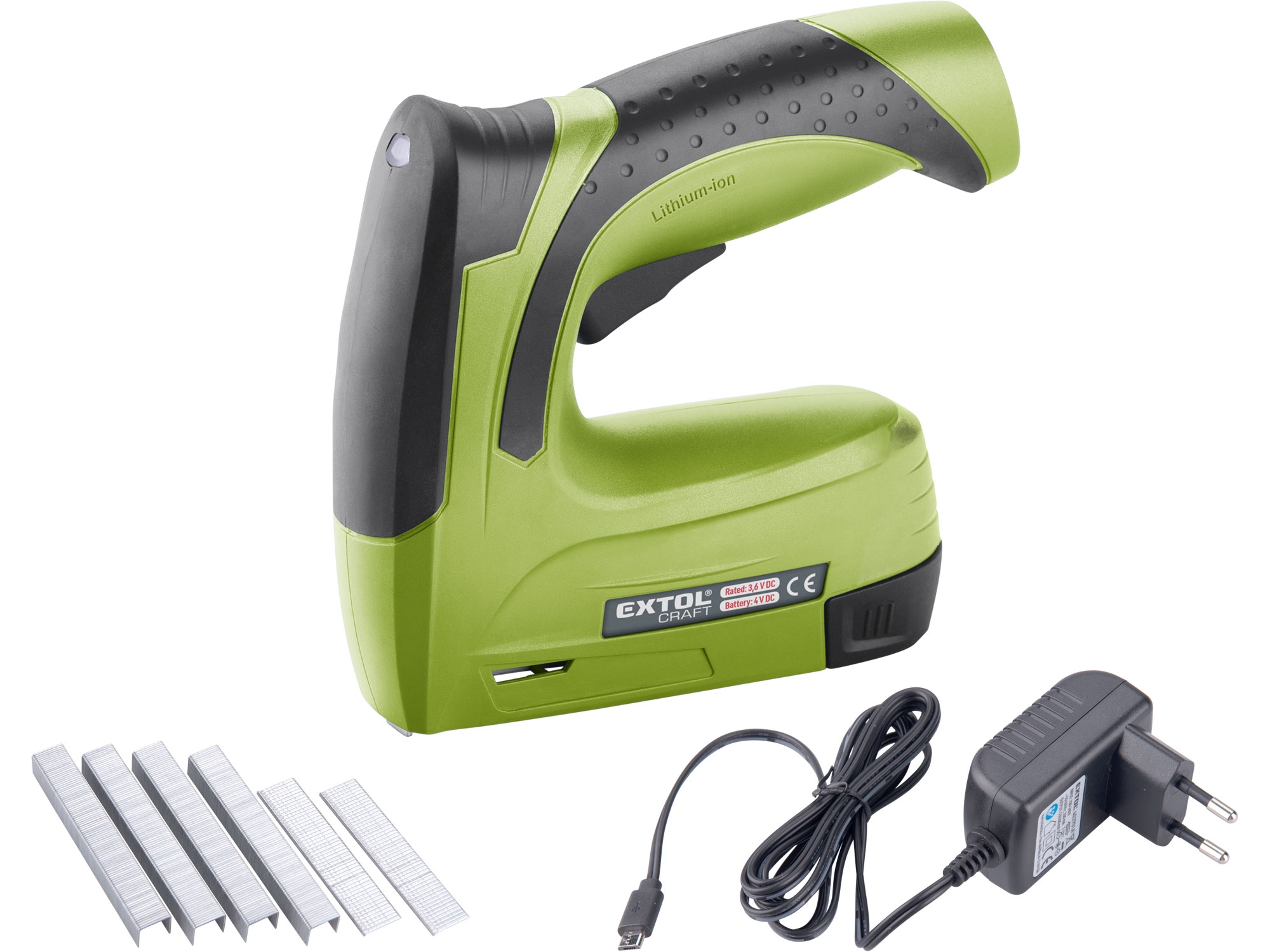 sponkovačka/hřebíkovačka aku, 4V Li-ion, 1300mAh, USB nabíjení - Obrázek 2