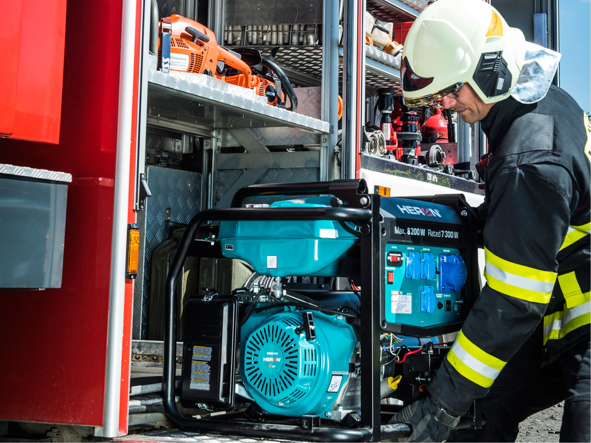 elektrocentrála benzínová 17HP/8,2kW, podvozek, elektrický start - Obrázek 13
