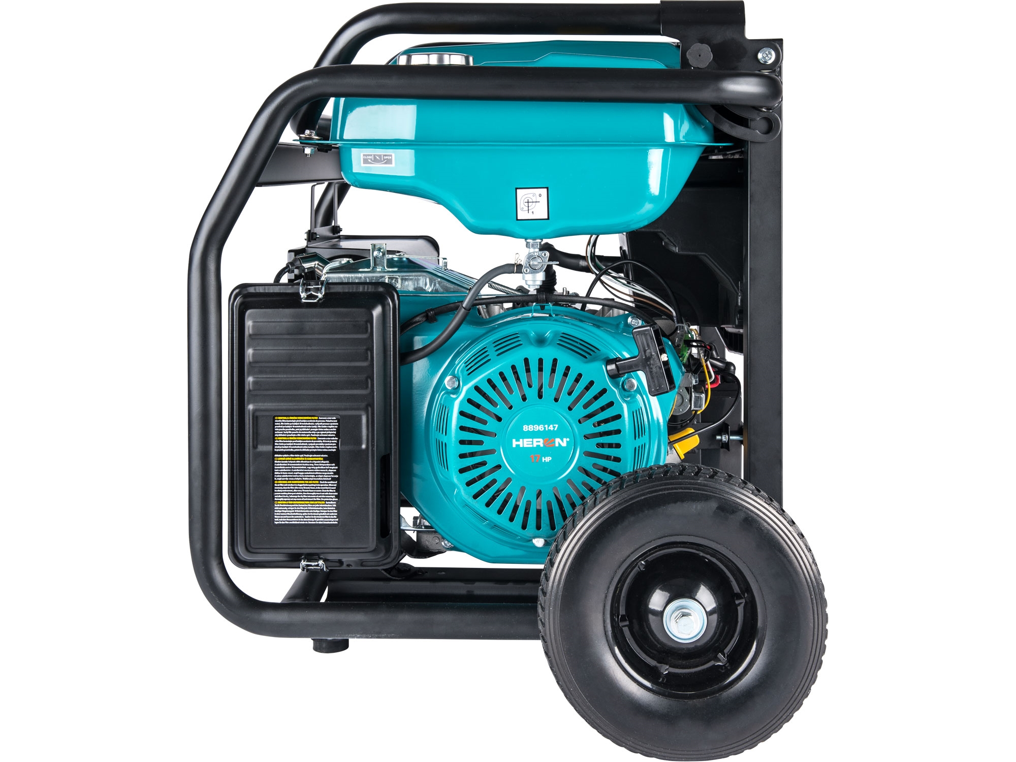 elektrocentrála benzínová 17HP/8,2kW, podvozek, elektrický start - Obrázek 8