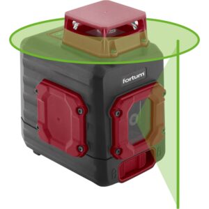 laser zelený liniový, křížový samonivelační, 1H360°x 1V