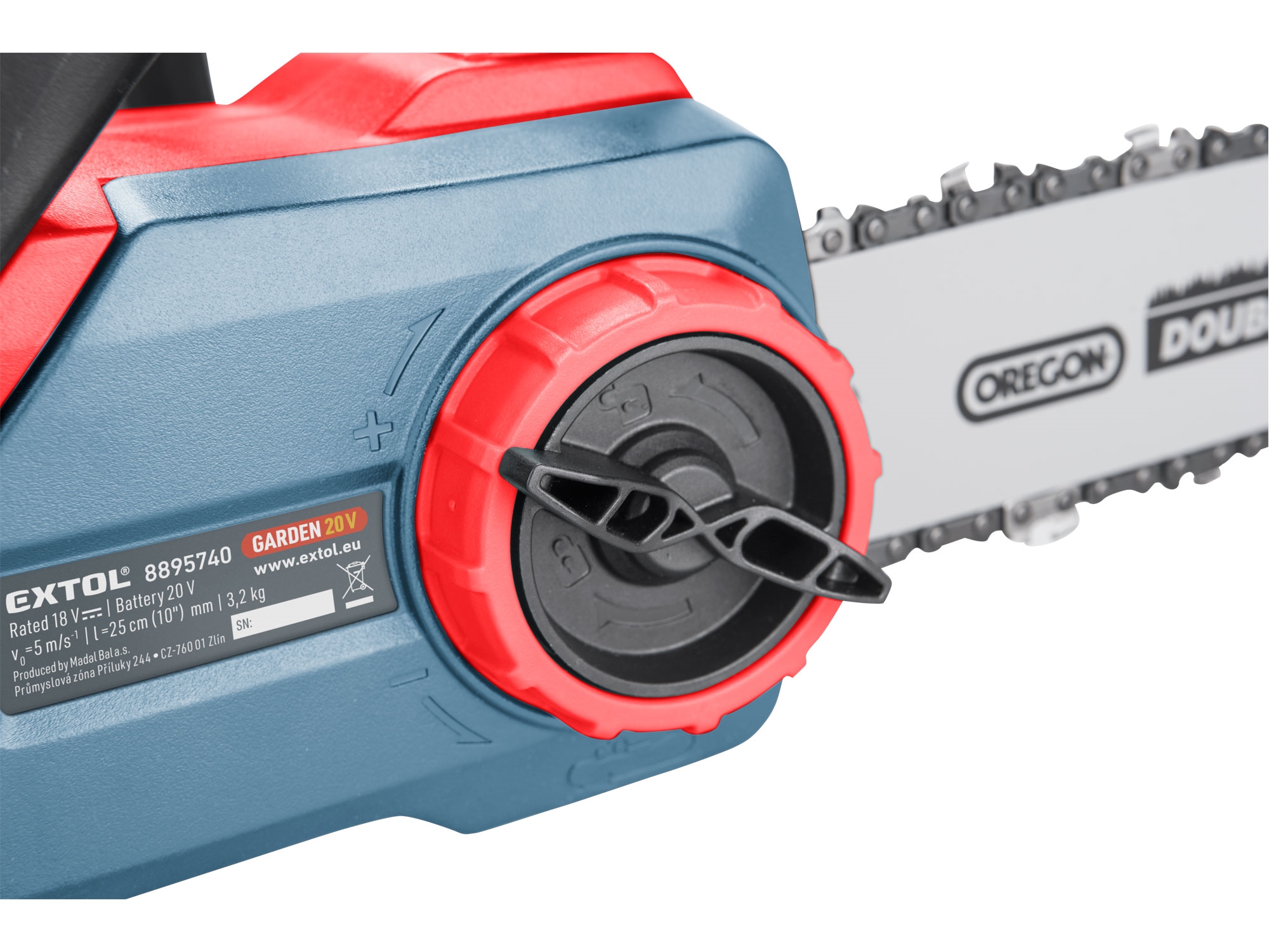 ZRUŠENO! Nahrazeno výrobkem 8891921 pila řetězová aku, 30cm, GARDEN20V, 20V Li-ion, bez baterie a nabíječky - Obrázek 5