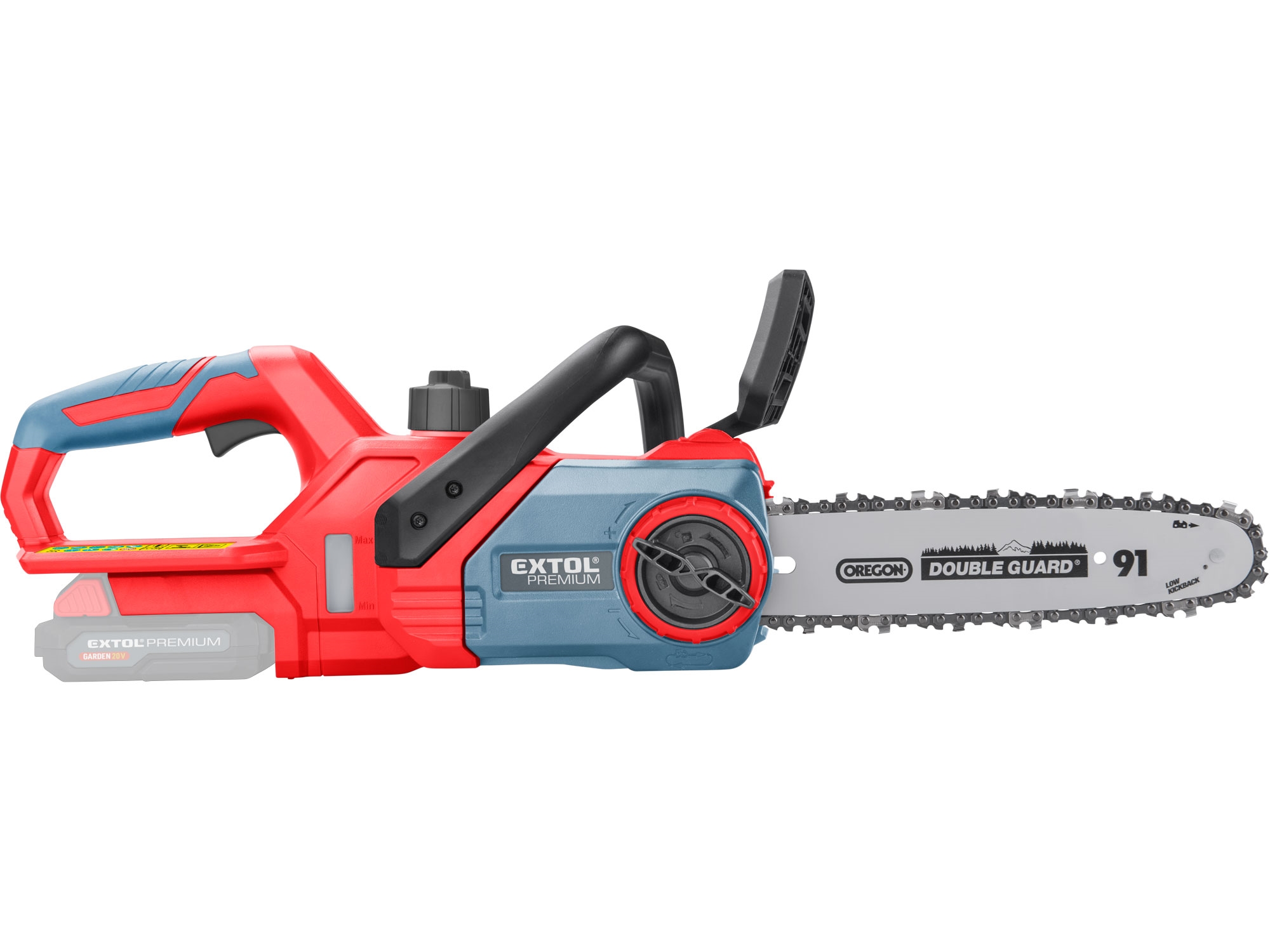 ZRUŠENO! Nahrazeno výrobkem 8891921 pila řetězová aku, 30cm, GARDEN20V, 20V Li-ion, bez baterie a nabíječky - Obrázek 6