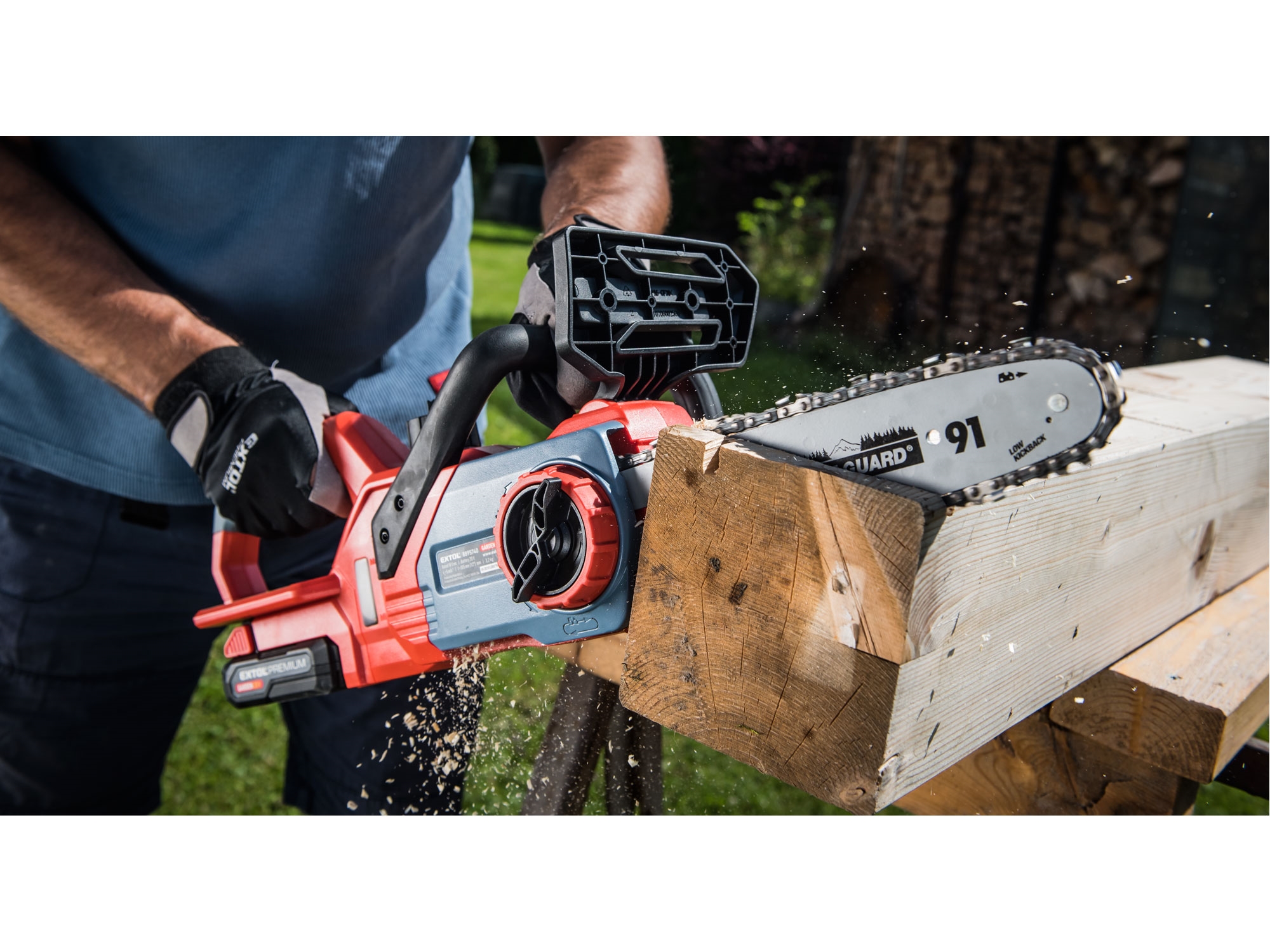 ZRUŠENO! Nahrazeno výrobkem 8891921 pila řetězová aku, 30cm, GARDEN20V, 20V Li-ion, bez baterie a nabíječky - Obrázek 8