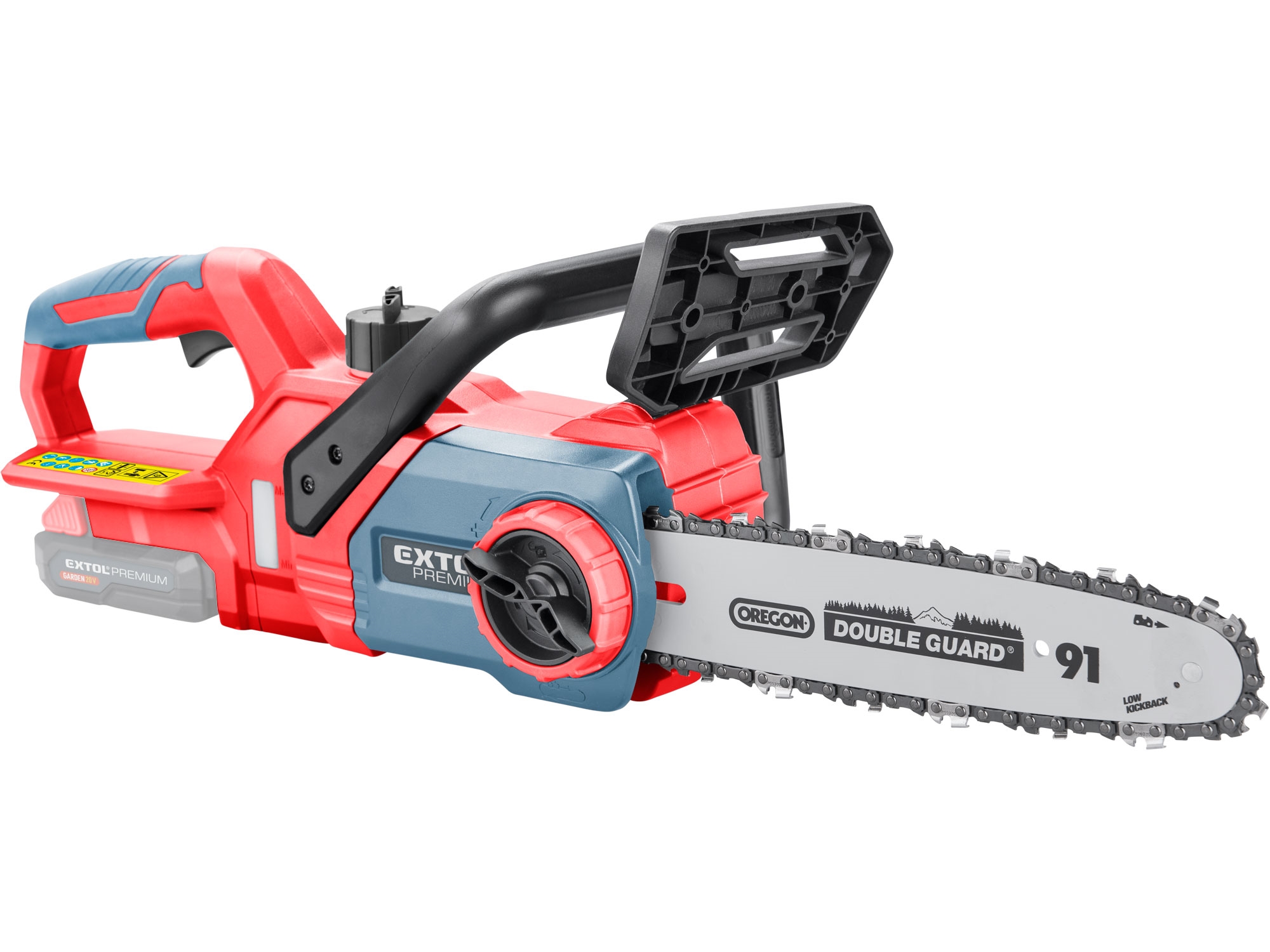 ZRUŠENO! Nahrazeno výrobkem 8891921 pila řetězová aku, 30cm, GARDEN20V, 20V Li-ion, bez baterie a nabíječky