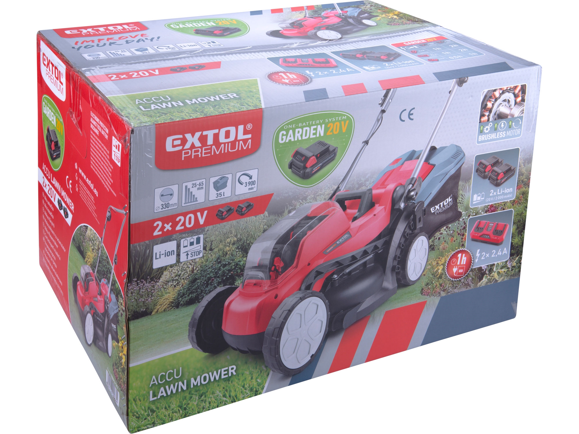 sekačka aku, BRUSHLESS, GARDEN20V, 20V Li-ion, bez baterie a nabíječky - Obrázek 12