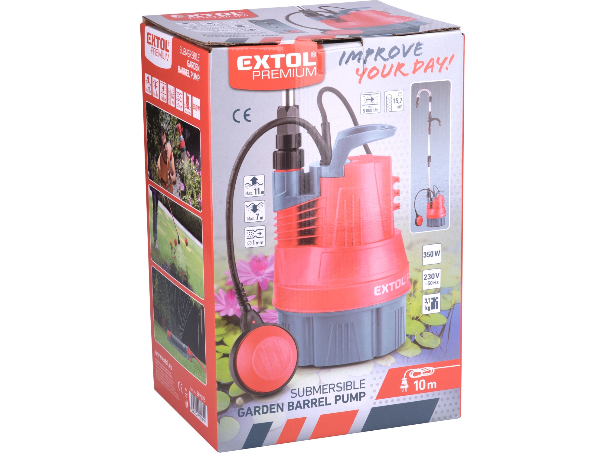 čerpadlo ponorné do sudu, 350W, 5000l/h - Obrázek 11