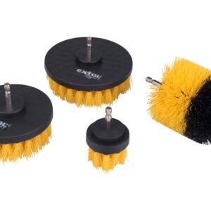 sada čistících kartáčů na vrtačku 4ks, stopka 1/4"x25mm