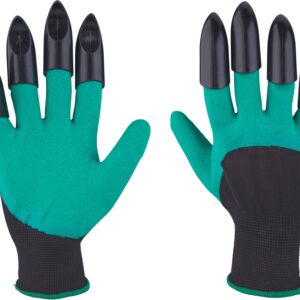 rukavice zahradní polyesterové s latexem a drápy na pravé ruce, velikost 9", PES s latexem
