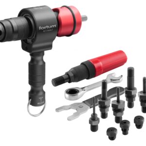 nástavec nýtovací na vrtačku T-COMBO, sada pro matice M3-M12 i trh. nýty 2,4-6,4mm, CrMoV