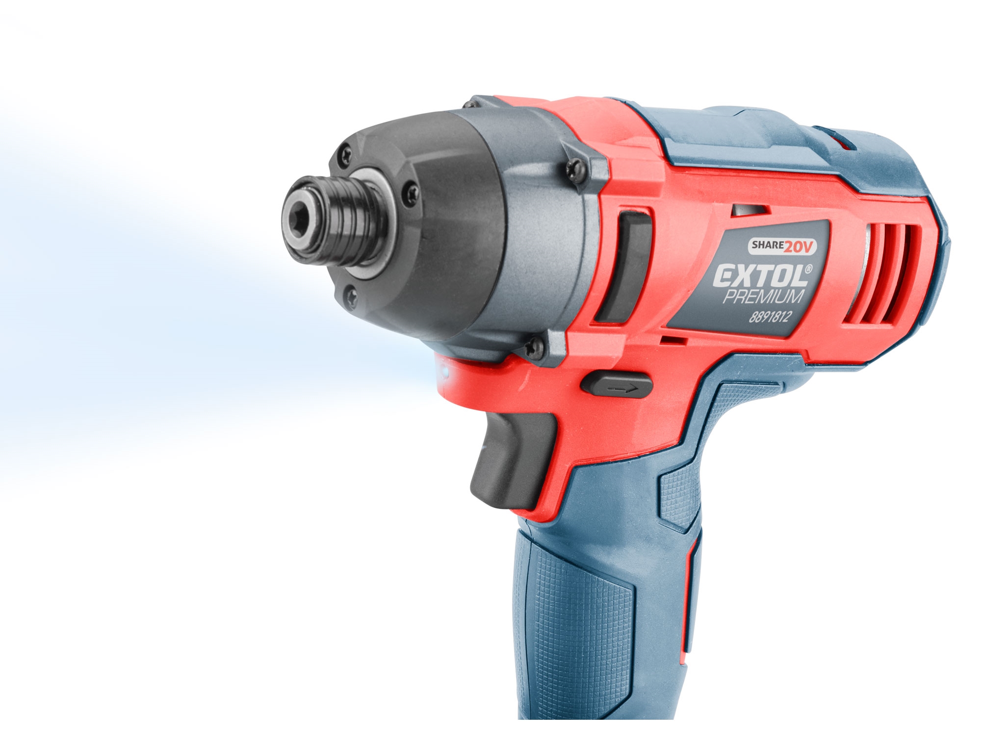 utahovák rázový 1/4" aku SHARE20V, 20V Li-ion, 2000mAh - Obrázek 4