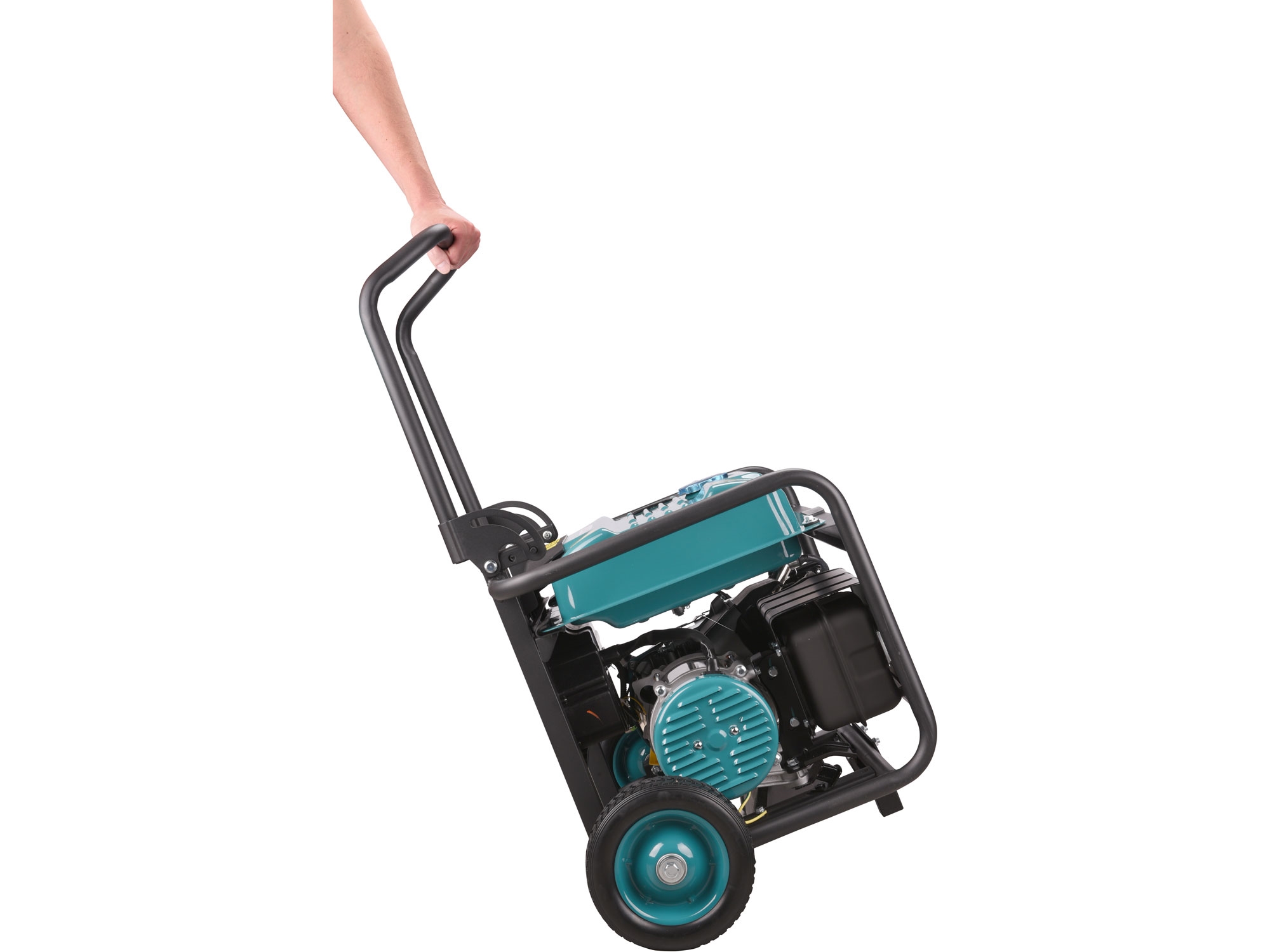 elektrocentrála benzínová, 7,4HP/3,5kW, podvozek, elektrický start - Obrázek 5