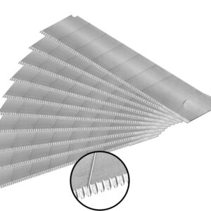 břity ulamovací se zoubkovým ostřím 10ks, 25mm(tl.0,7mm/6s), SK5