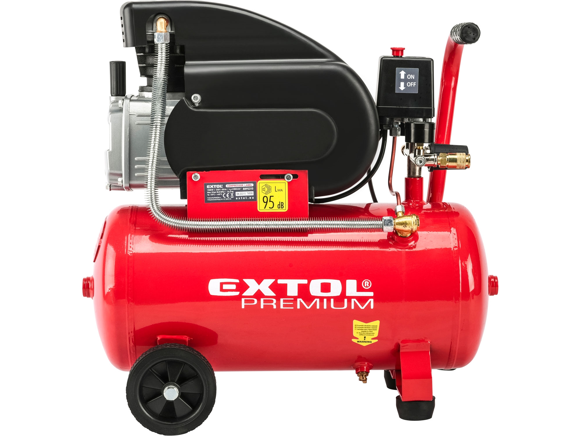 kompresor olejový 1500W, 24l - Obrázek 4