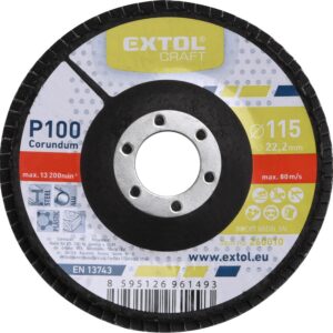 ZRUŠENO! Nahrazeno výrobkem 8803465 kotouč lamelový šikmý korundový, P100, O 115mm