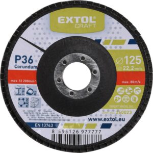 ZRUŠENO! Nahrazeno výrobkem 8803471 kotouč lamelový šikmý korundový, P36, O 125mm
