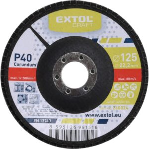 ZRUŠENO! Nahrazeno výrobkem 8803472 kotouč lamelový šikmý korundový, P40, O 125mm