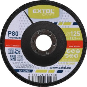 ZRUŠENO! Nahrazeno výrobkem 8803474 kotouč lamelový šikmý korundový, P80, O 125mm