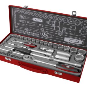 hlavice nástrčné, sada 50ks, 1/4", 1/2"