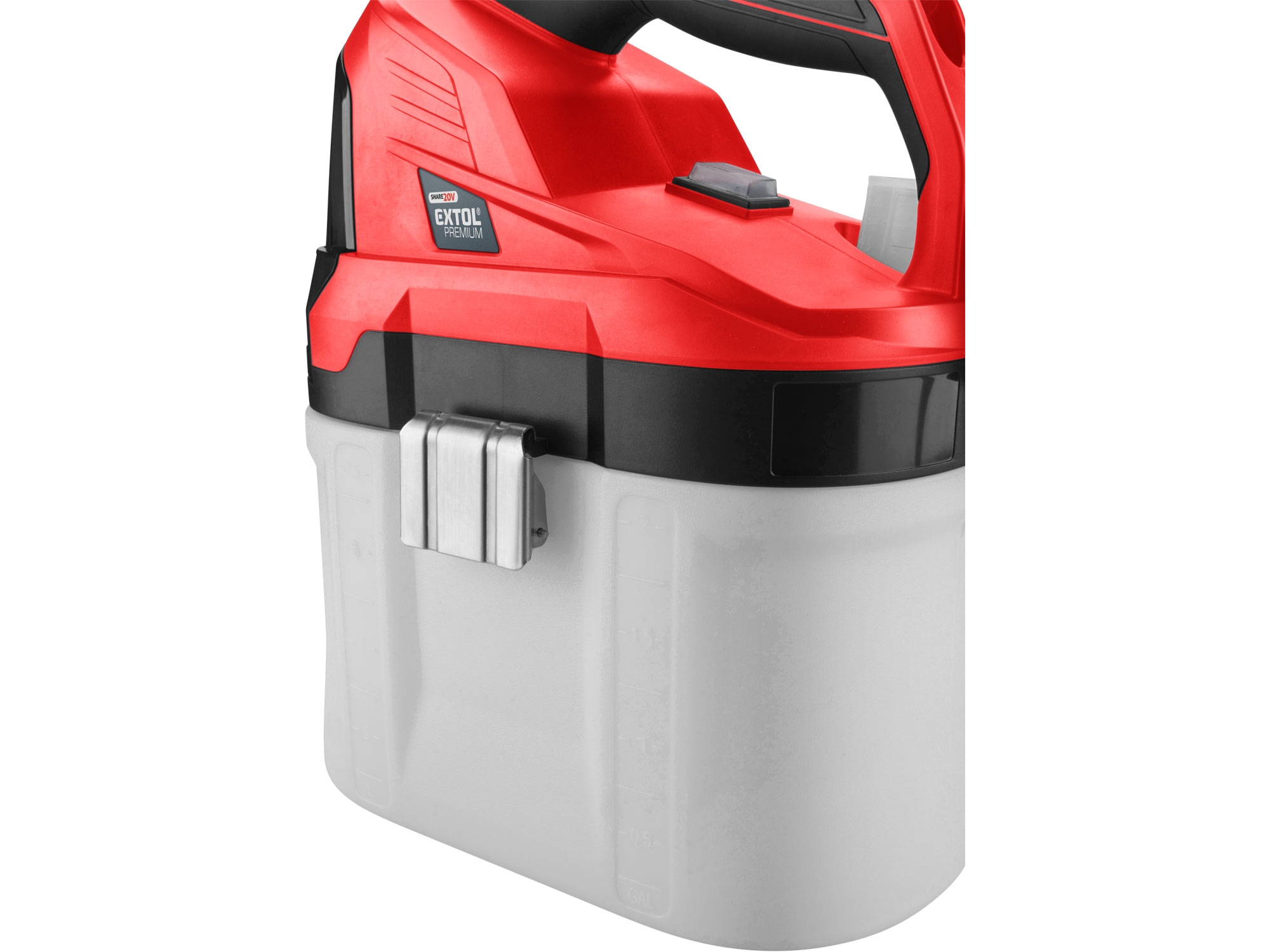 postřikovač tlakový aku 7,5l SHARE20V, 20V Li-ion, bez baterie a nabíječky - Obrázek 3