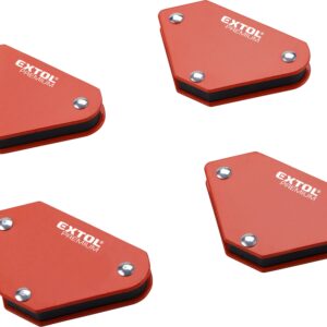magnet-úhelník svařovací mini, sada 4ks, 45°-90°-135°, nosnost do 4kg