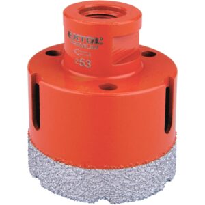 korunka vykružovací diamantová, O 53mm, závit M14