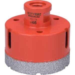 korunka vykružovací diamantová, O 65mm, závit M14