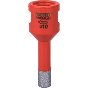 korunka vykružovací diamantová, O 10mm, závit M14