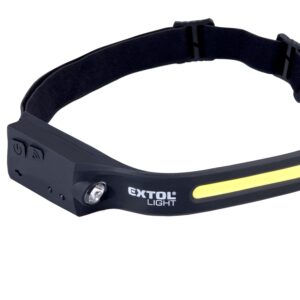 čelovka 350lm, USB nabíjení, s IR čidlem, COB, XPE LED