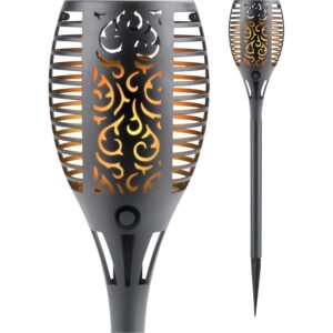pochodeň LED s plamenem, 57cm, solární nabíjení, 33 LED